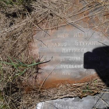 MATTHYZER Hermanus Stefanus 1889-1912