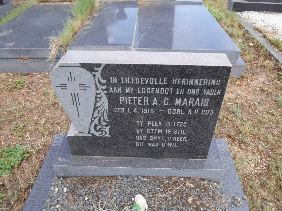 MARAIS Pieter A.C. 1910-1973