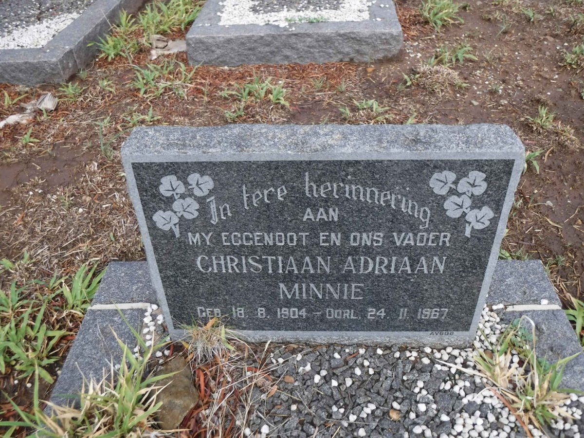 MINNIE Christiaan Adriaan 1904-1967