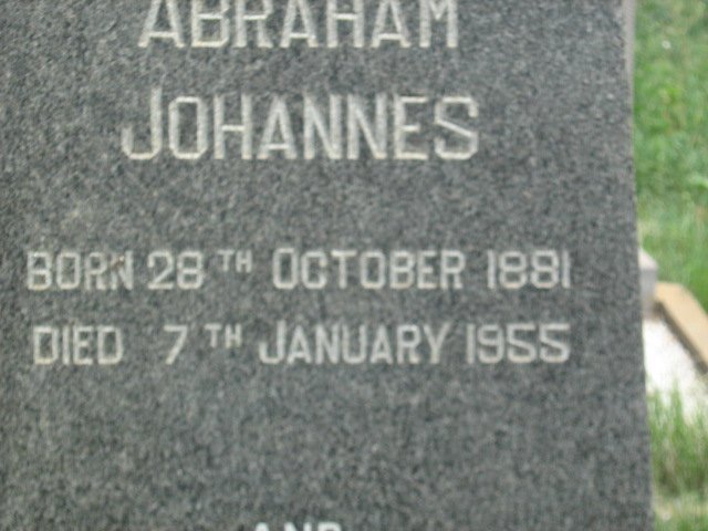 MARAIS Abraham Johannes 1881-1955 :: MARKS Kathleen Rohan nee MARAIS 1915-2003 :: MARKS Alan Richard 1943-1983