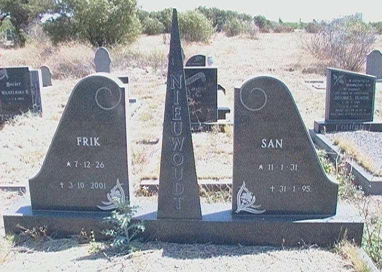 NIEUWOUDT Frik 1926-2001 &amp; San 1931-1995