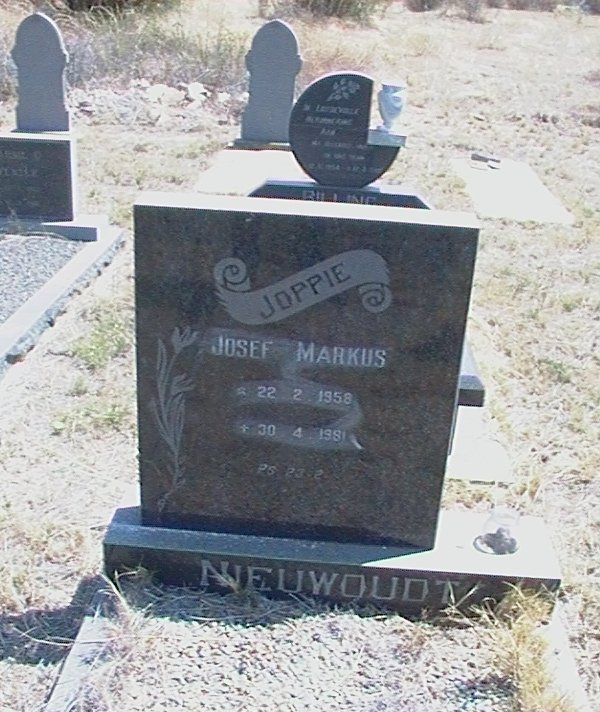NIEUWOUDT Josef Markus 1958-1981