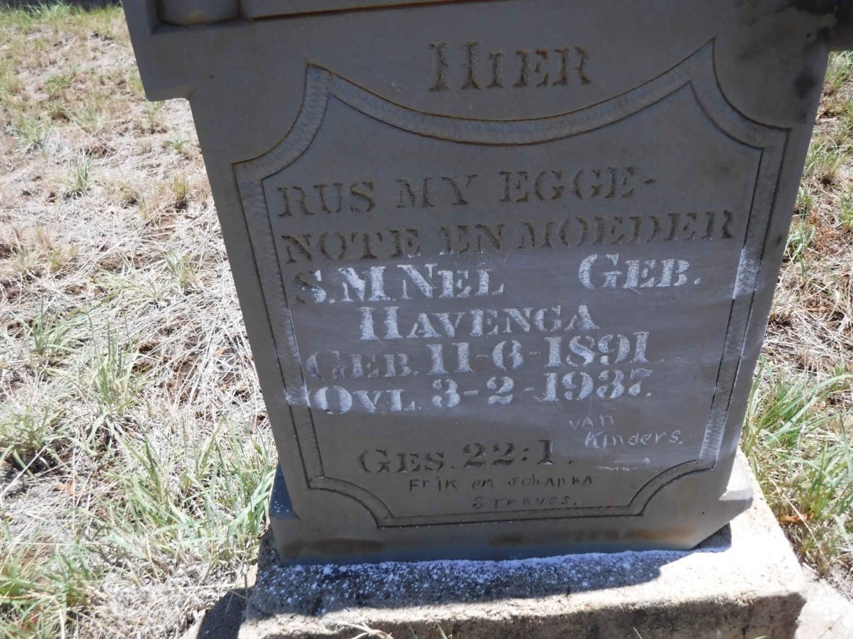 NEL S.M. nee HAVENGA 1891-1937