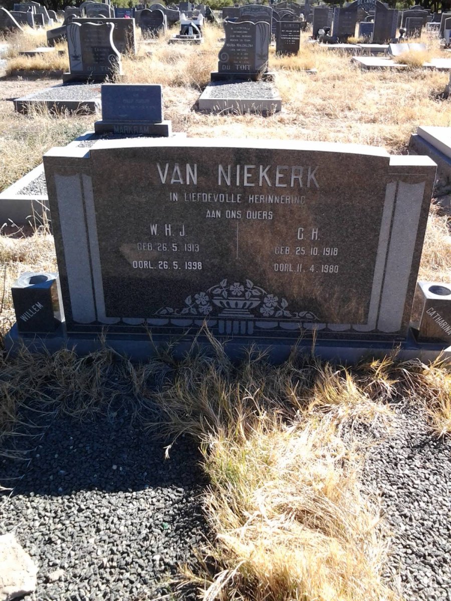 NIEKERK W.H.J., van 1913-1998 &amp; G.H. 1918-1980