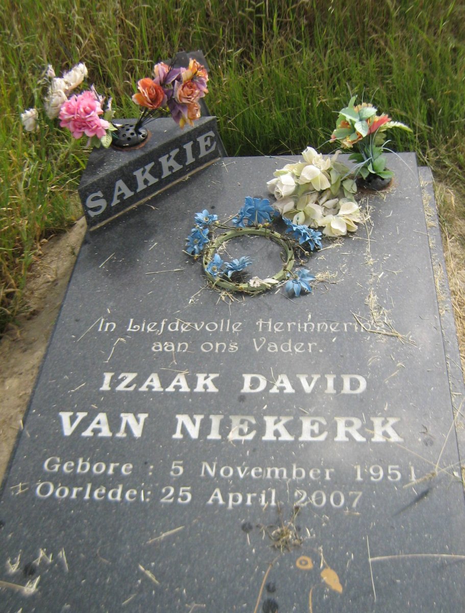 NIEKERK Izaak David, van 1951-2007