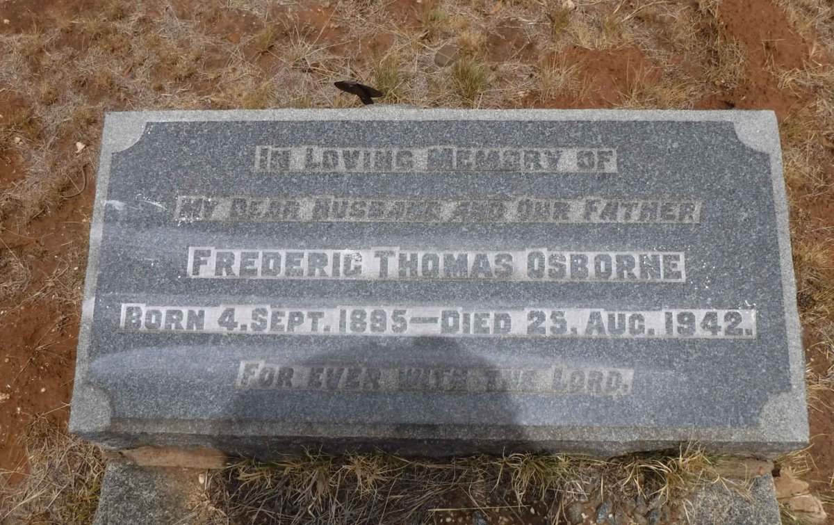 OSBORNE Frederic Thomas 1895-1942