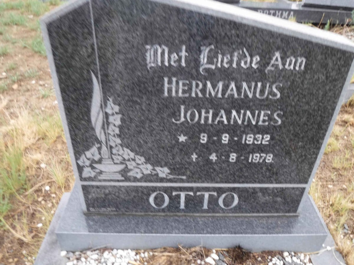 OTTO Hermanus Johannes 1932-1978
