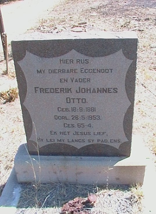 OTTO Frederik Johannes 1881-1953