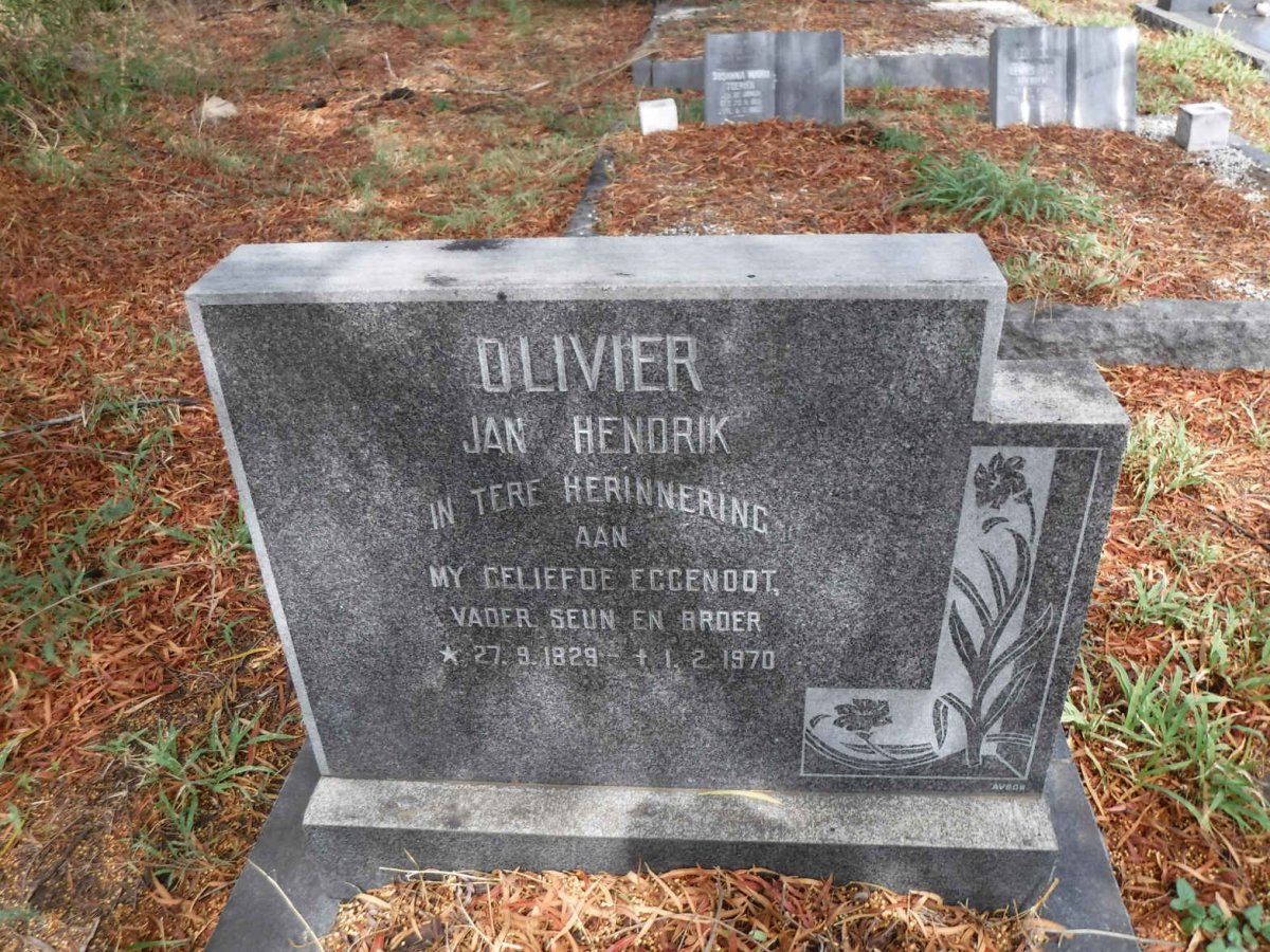 OLIVIER Jan Hendrik 1929-1970
