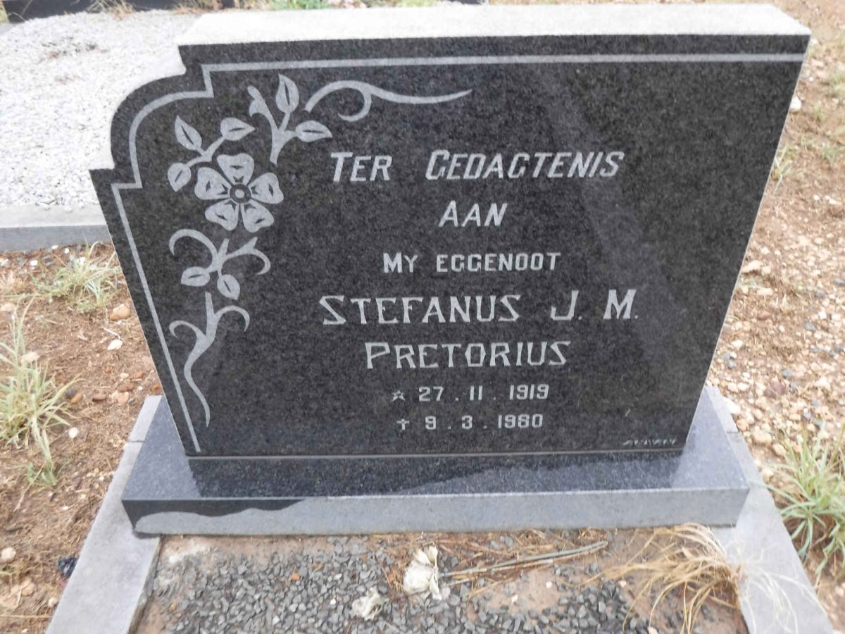 PRETORIUS Stefanus J.M. 1919-1980