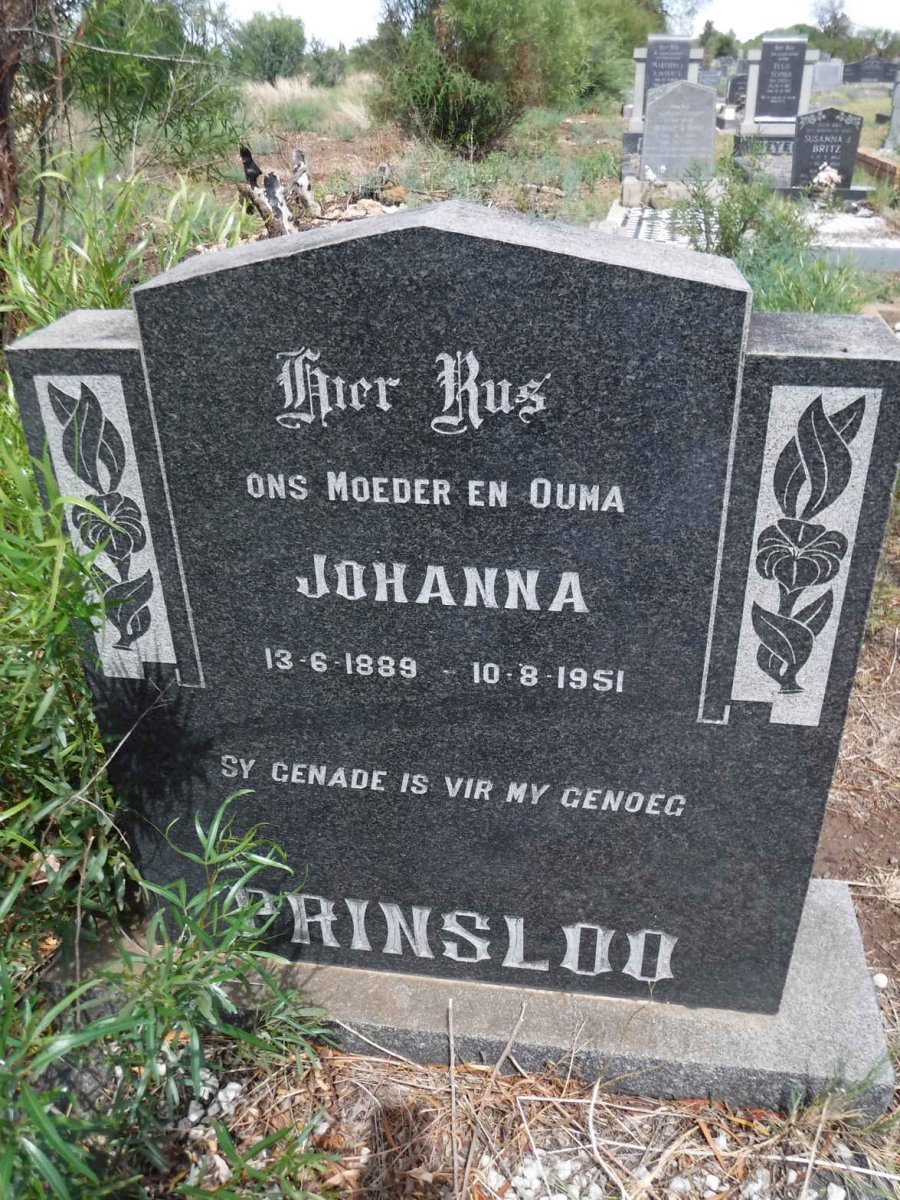 PRINSLOO Johanna 1889-1957