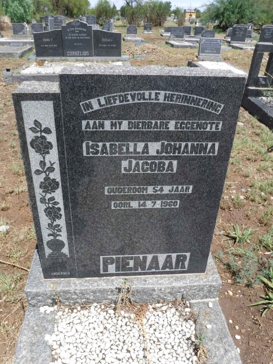 PIENAAR Isabella Johanna Jacoba -1960