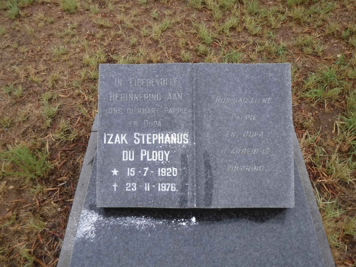 PLOOY Izak Stephanus, du 1920-1976