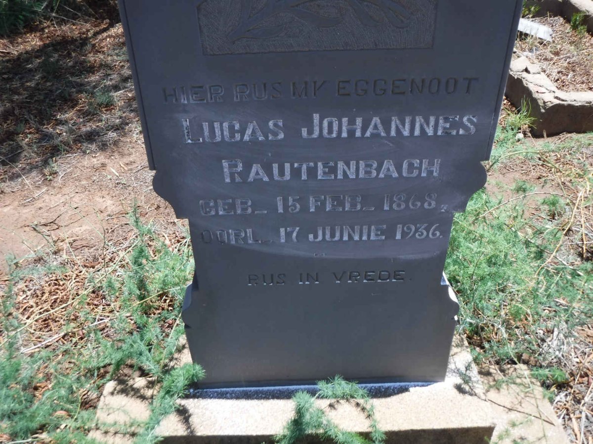 RAUTENBACH Lucas Johannes 1868-1936