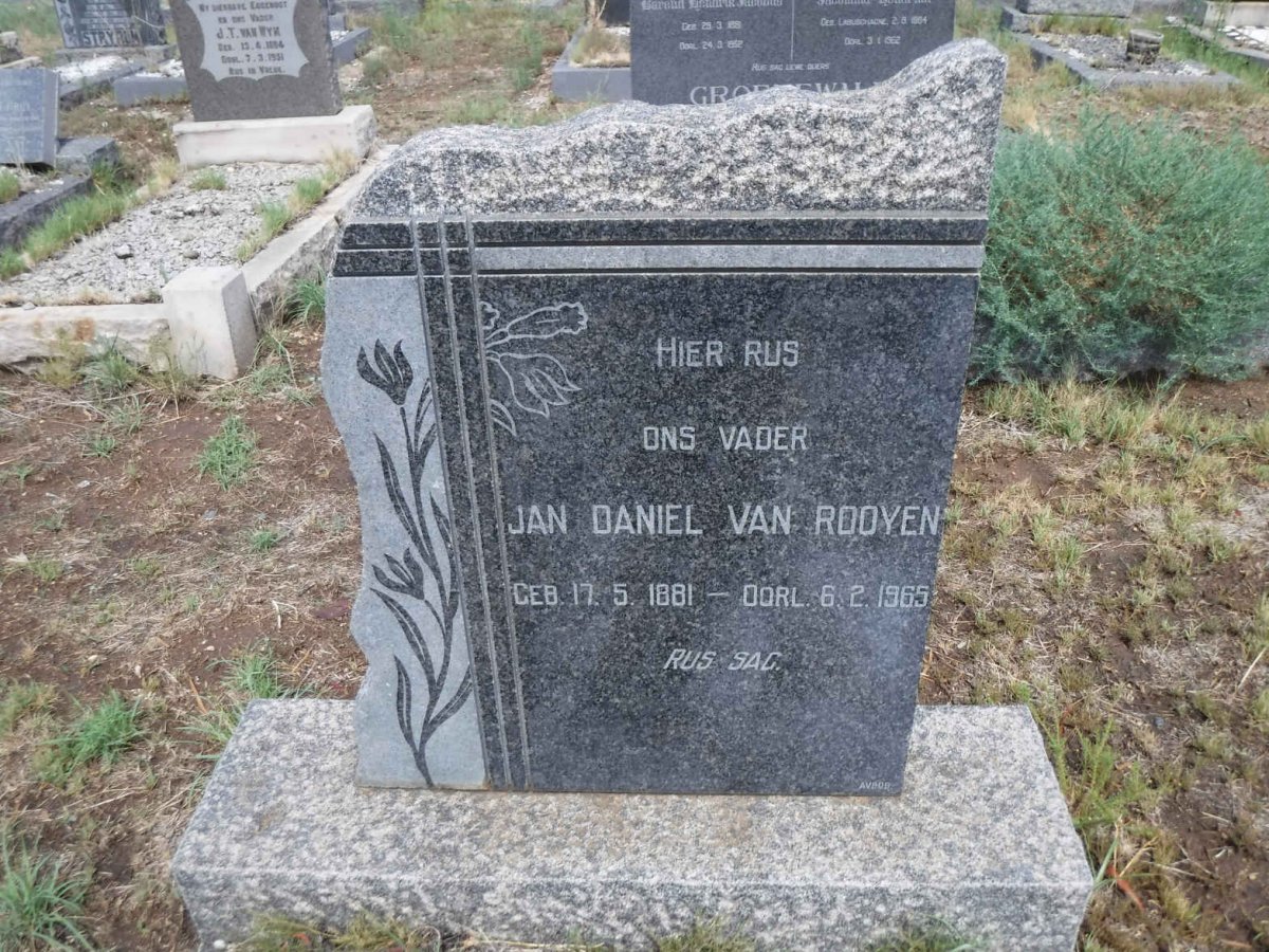 ROOYEN Jan Daniel, van 1881-1965