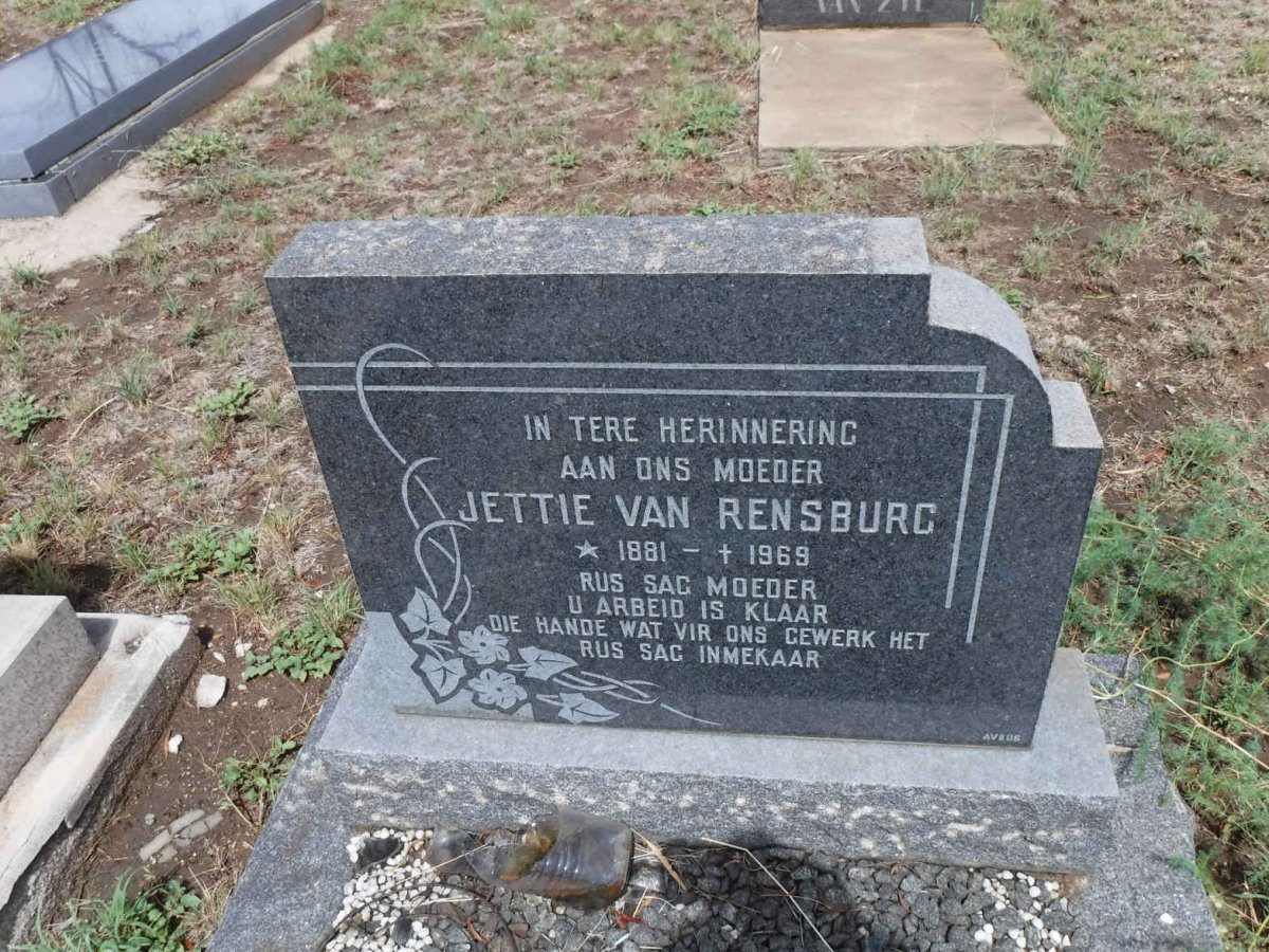 RENSBURG Jettie, van 1881-1969