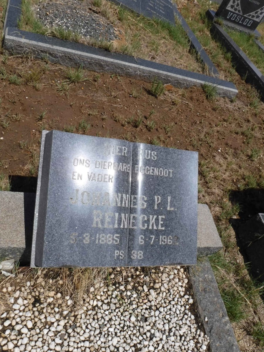 REINECKE Johannes P.L. 1885-1962