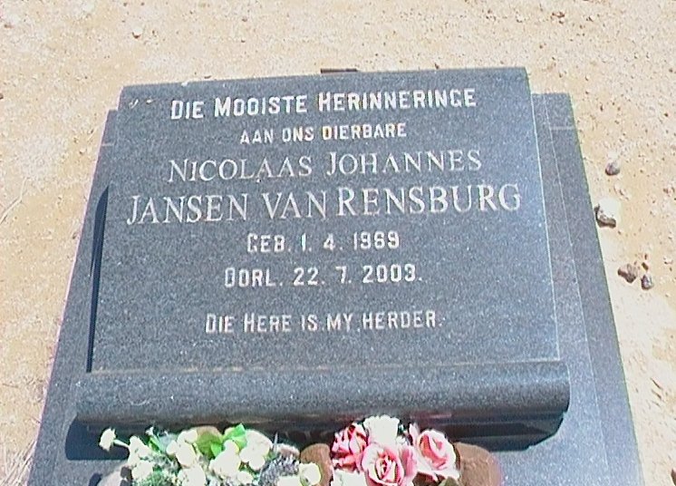 RENSBURG Nicolaas Johannes, Jansen van 19?9-2003