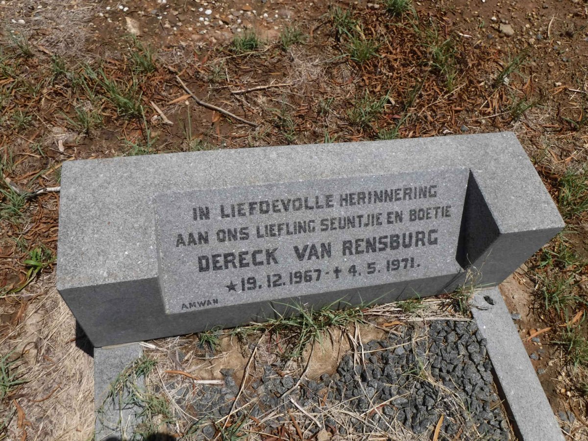 RENSBURG Dereck, van 1967-1971