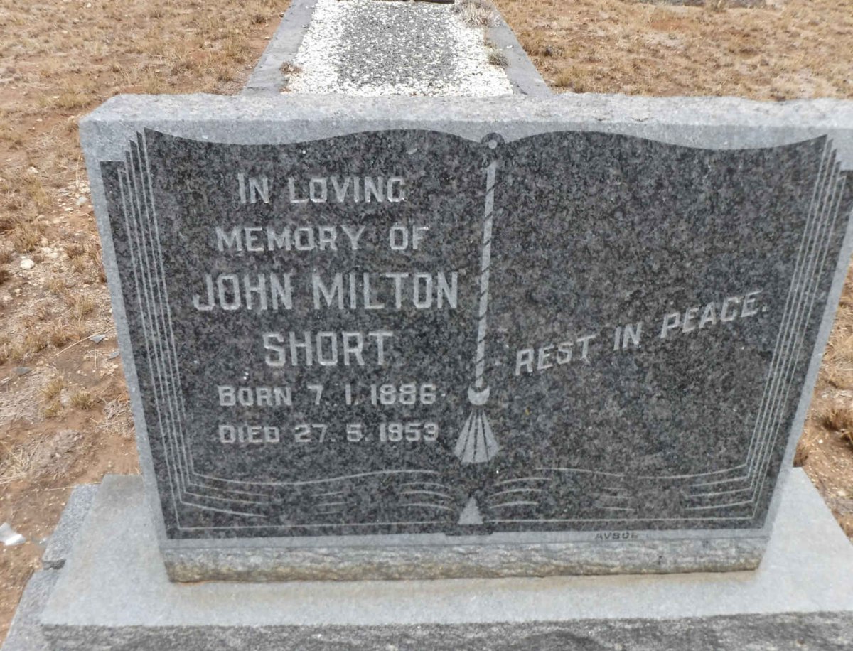 SHORT John Milton 1886-1953