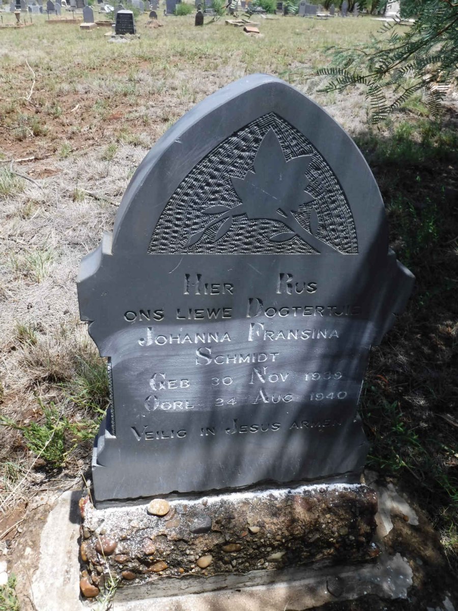 SCHMIDT Johanna Fransina 1939-1940