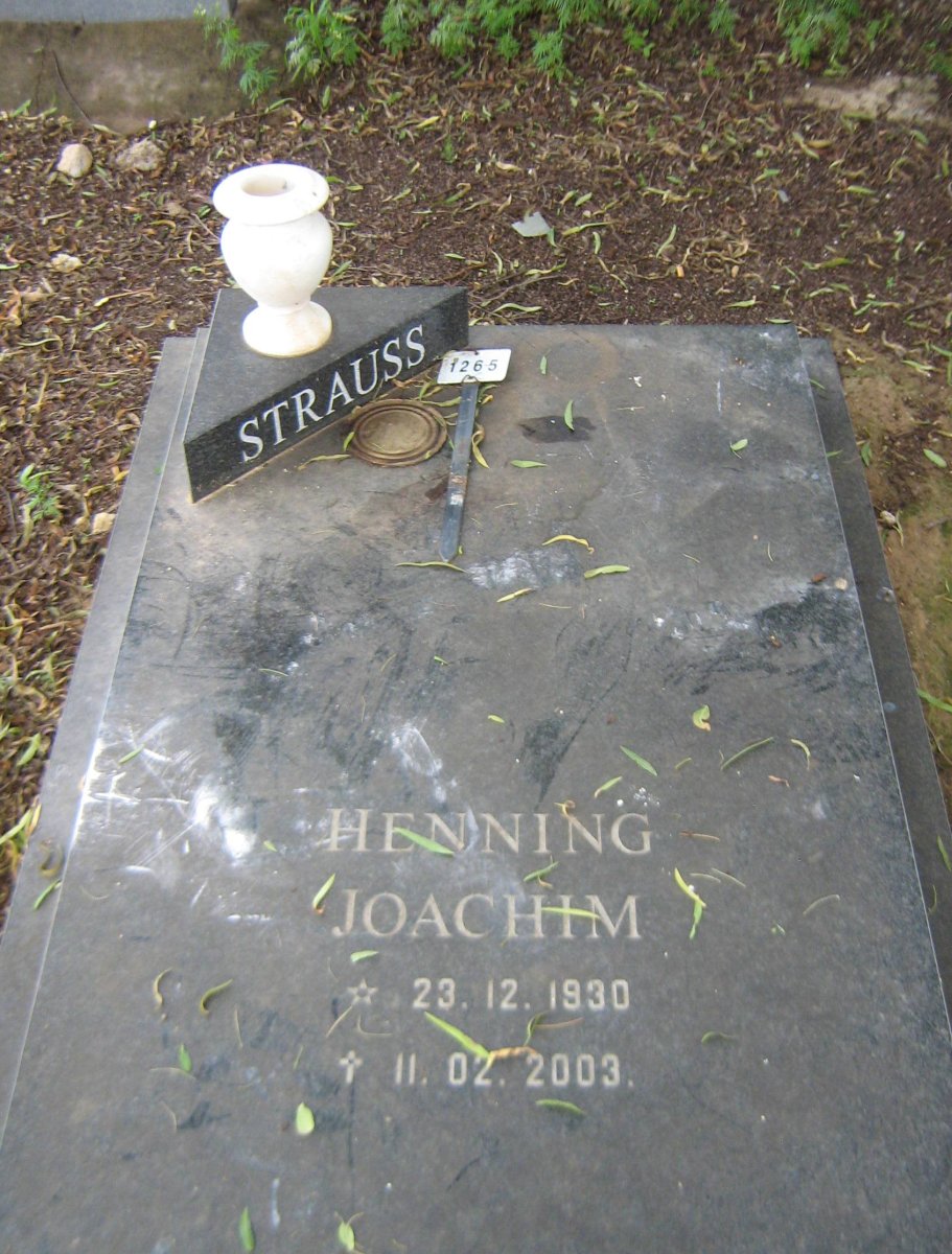STRAUSS Henning Joachim 1930-2003