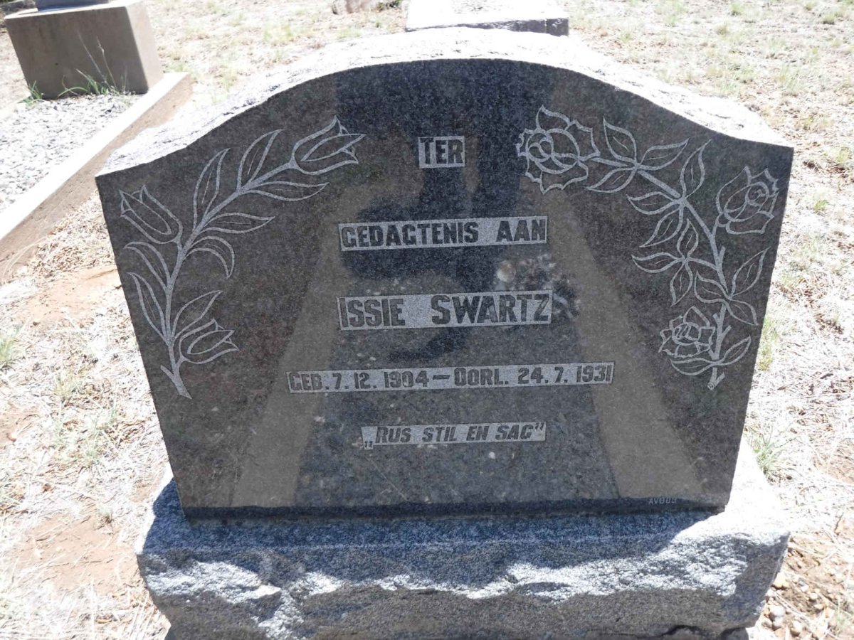 SWARTZ Issie 1904-1931