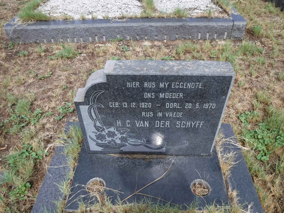 SCHYFF H.C., van der 1920-1970