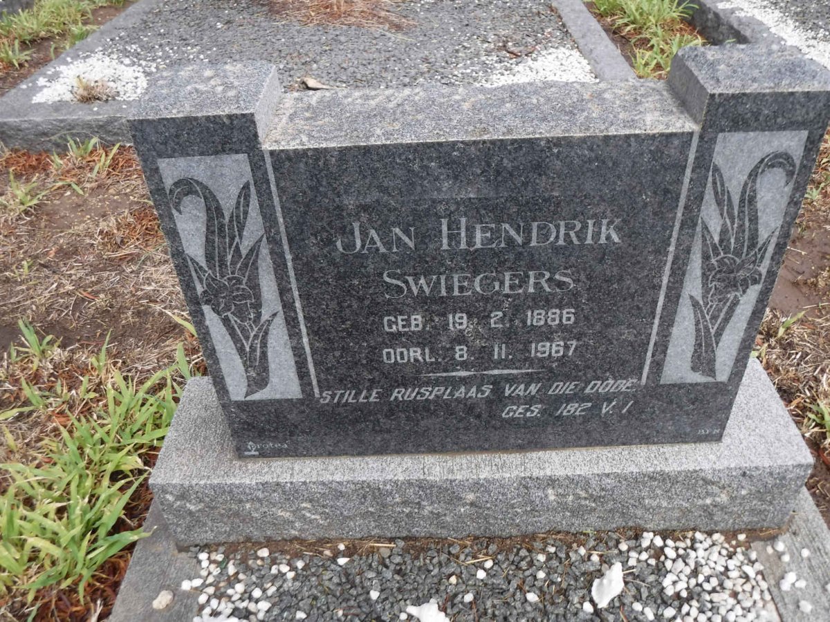 SWIEGERS Jan Hendrik 1886-1967