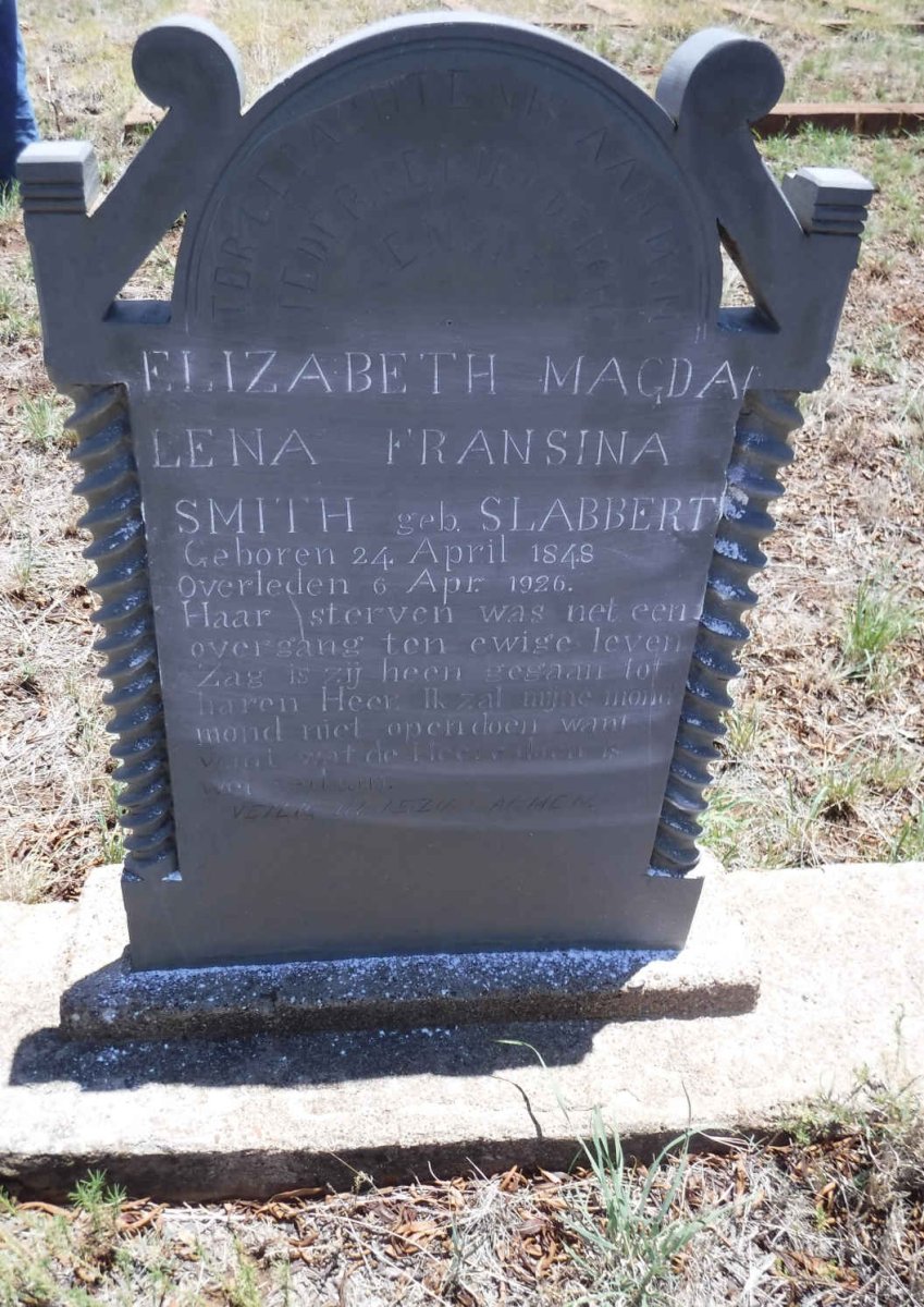 SMITH Elizabeth Magdalena Fransina nee SLABBERT 1848-1926