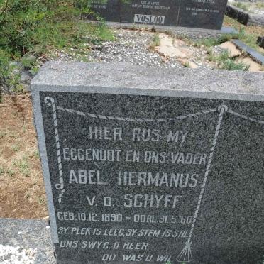 SCHYFF Abel Hermanus, v.d. 1890-1960