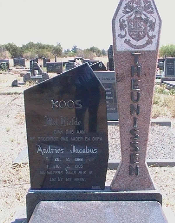 THEUNISSEN Andries Jacobus 1922-1995
