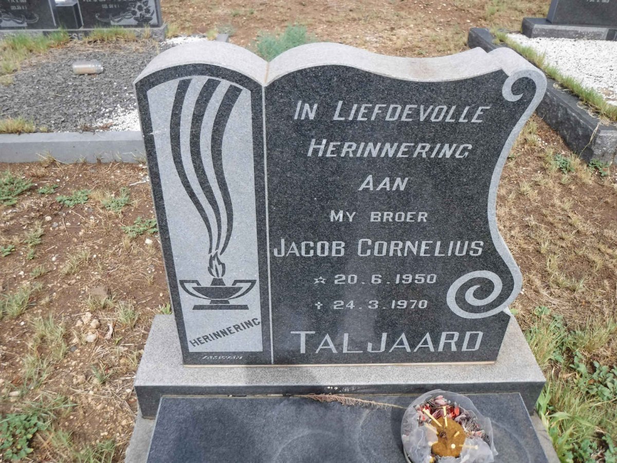 TALJAARD Jacob Cornelius 1950-1970