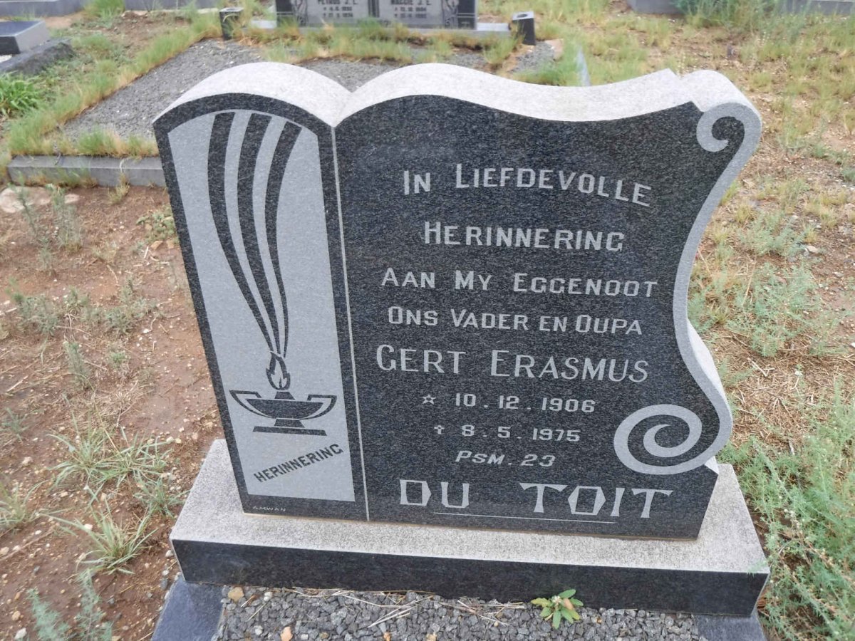 TOIT Gert Erasmus, du 1906-1975