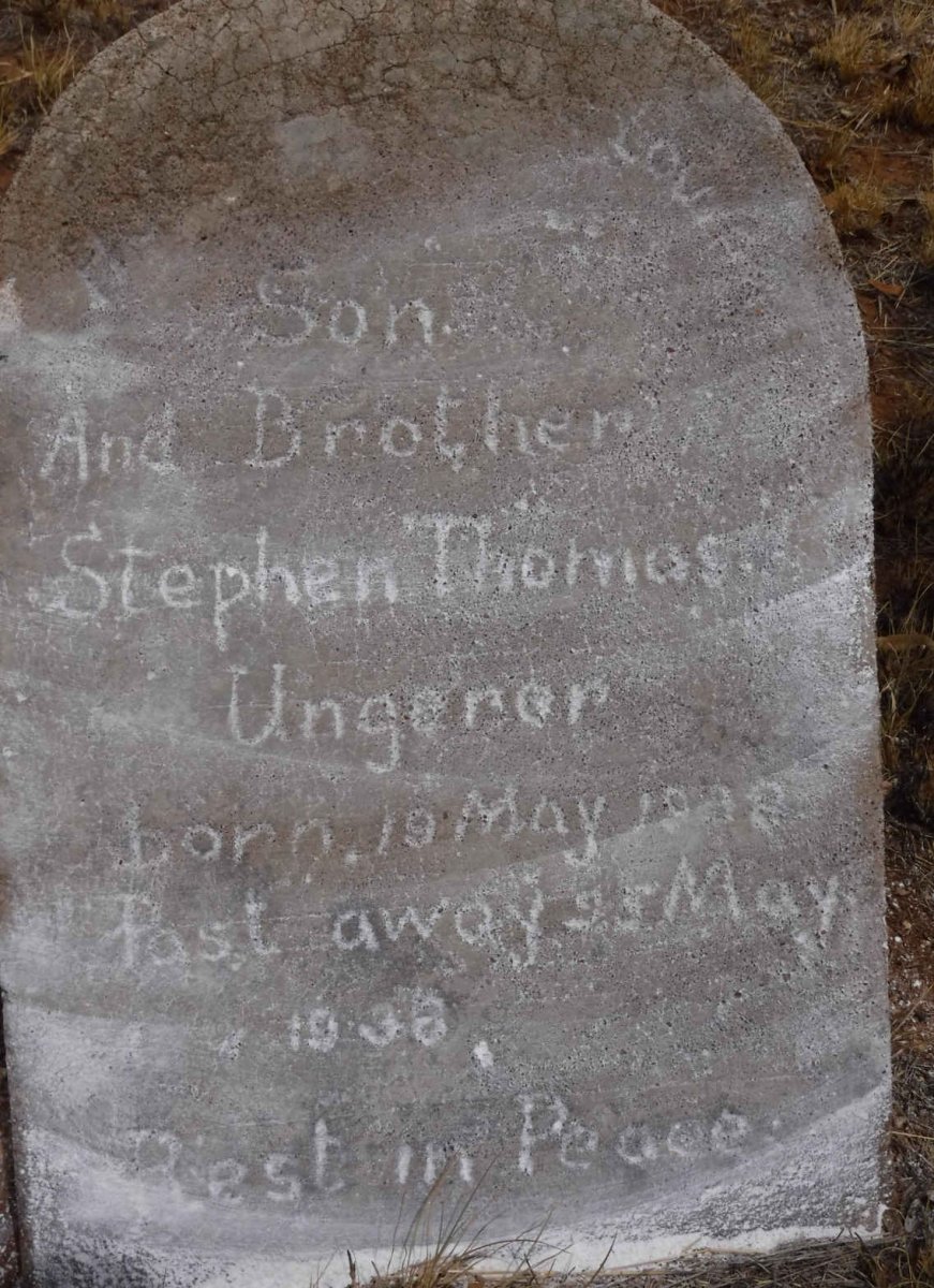 UNGERER Stephen Thomas 1932-1936