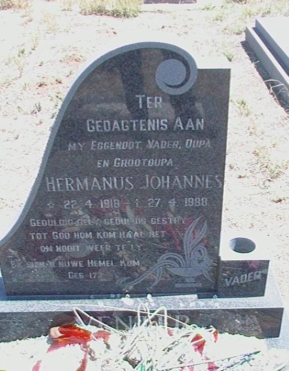 VENTER Hermanus Johannes 1918-1988