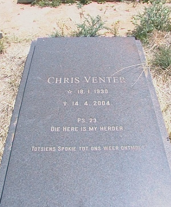 VENTER Chris 1930-2004