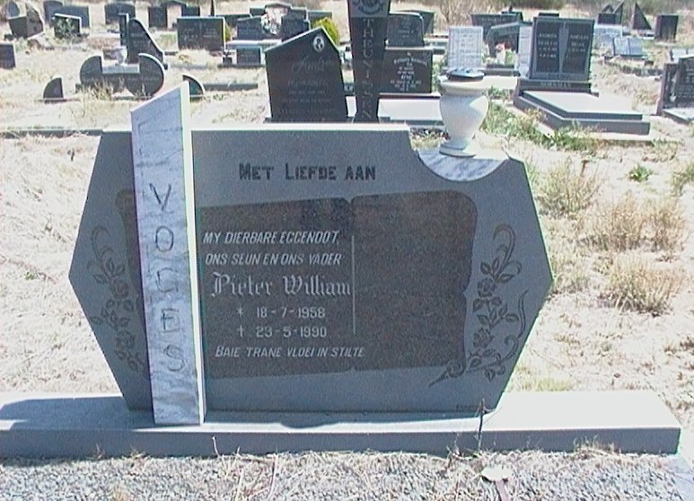 VOGES Pieter William 1958-1990