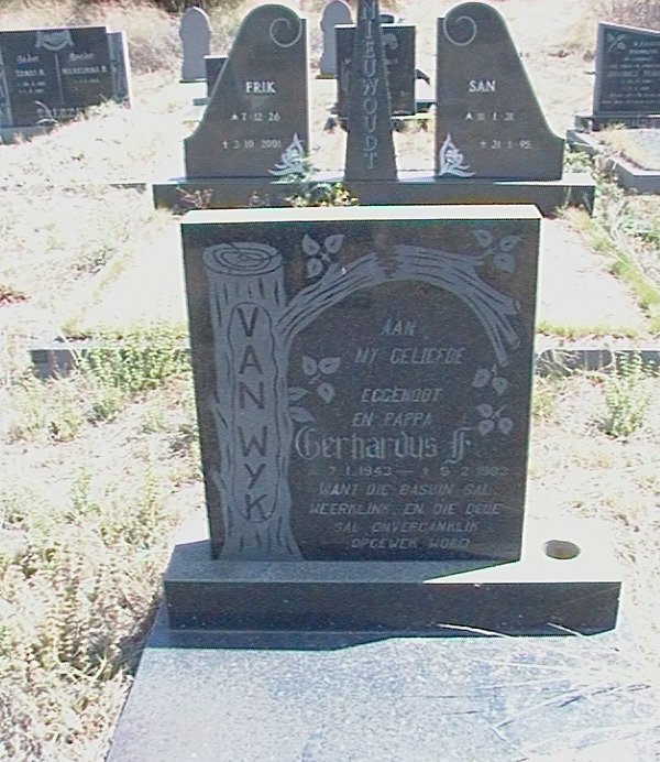 WYK Gerhardus F., van 1943-19?3