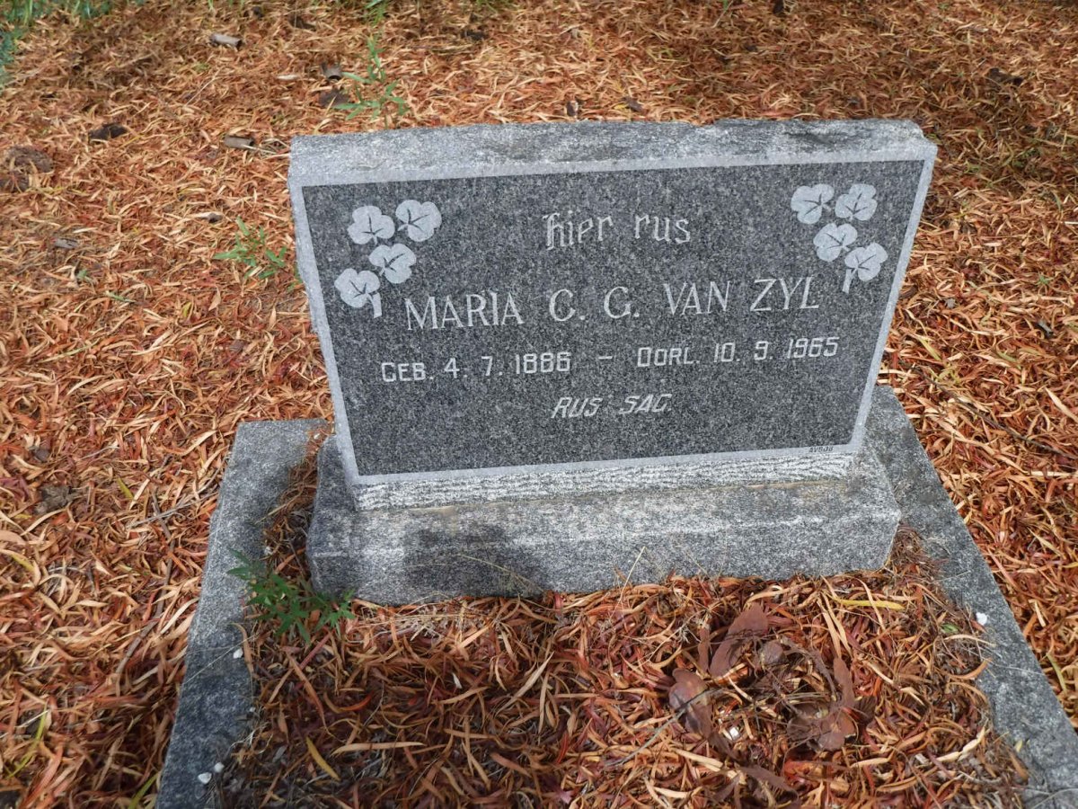 ZYL Maria C.G., van 1886-1965