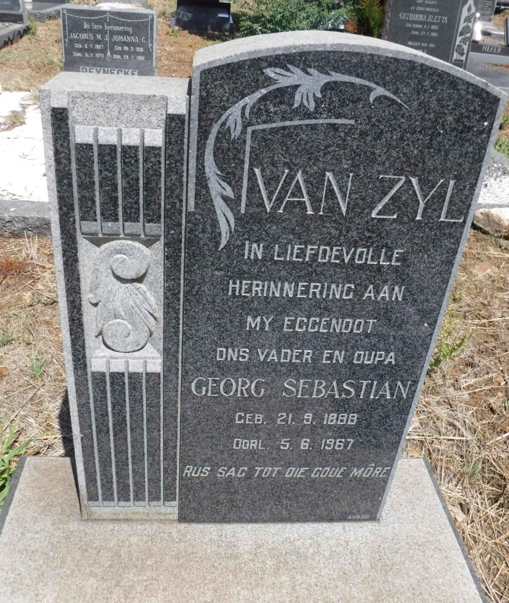 ZYL Georg Sebastian, van 1888-1967