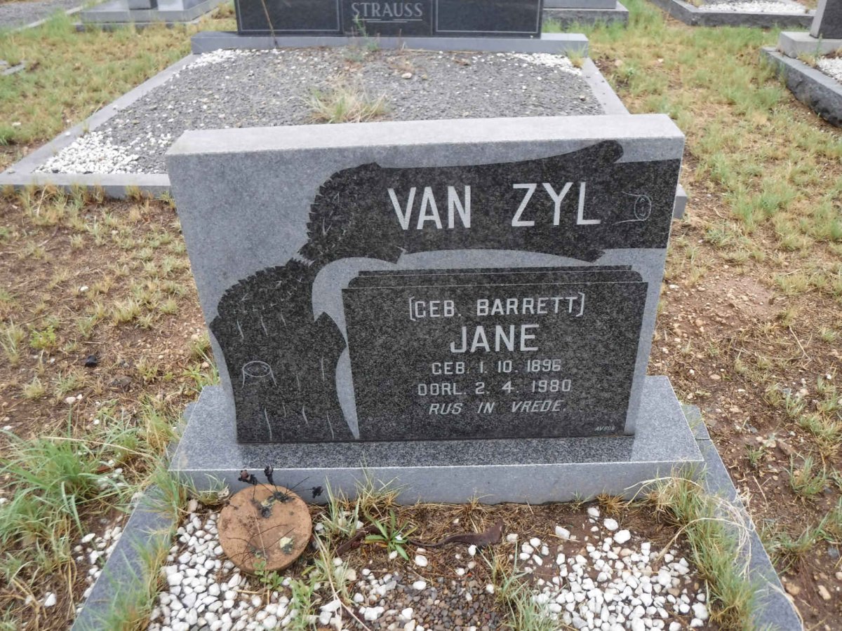 ZYL Jane, van nee BARRETT 1896-1980
