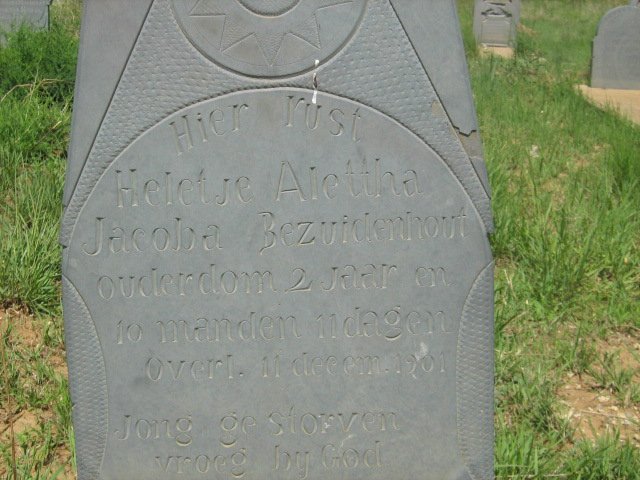 BEZUIDENHOUT Heletje Alettha Jacoba -1901