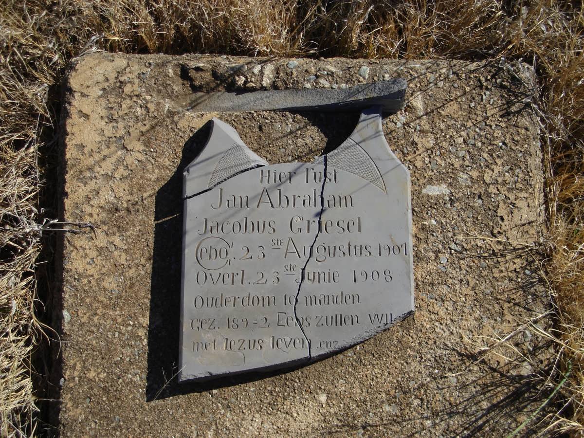GRIESEL Jan Abraham Jacobus 1907-1908
