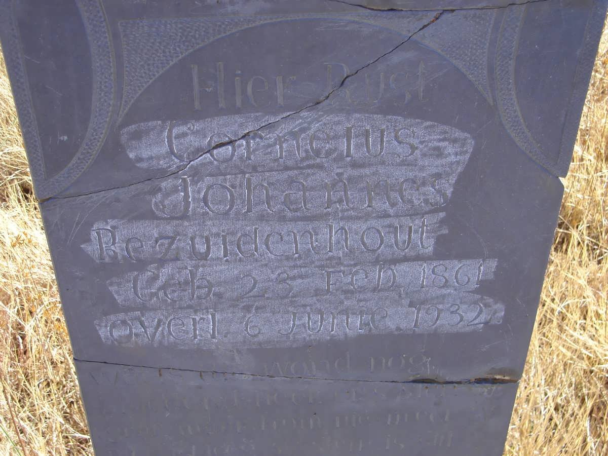 BEZUIDENHOUT Cornelus Johannes 1861-1932