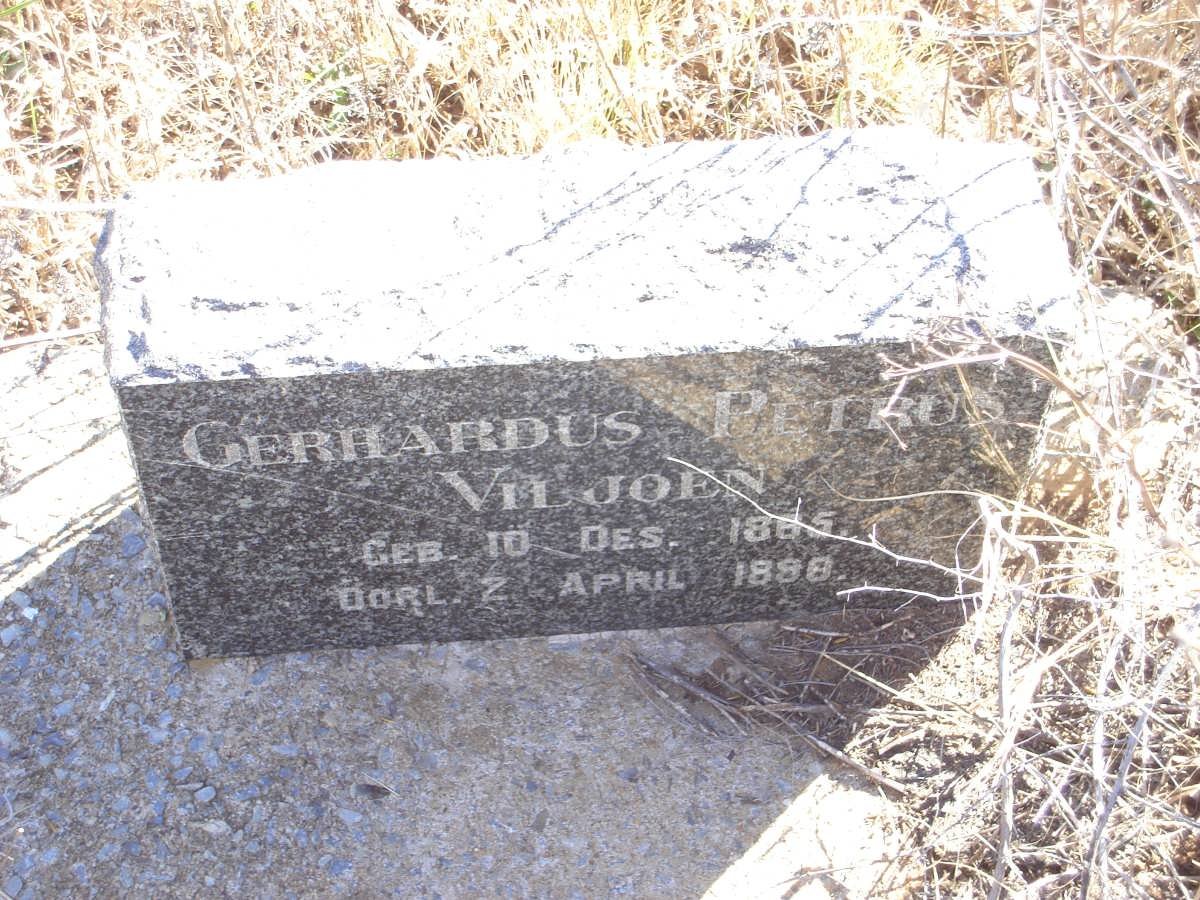 VILJOEN Gerhardus Petrus 1865-1890