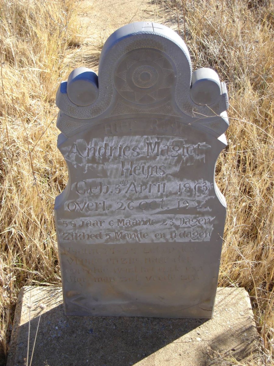HEYNS Andries Magiel 1863-1921
