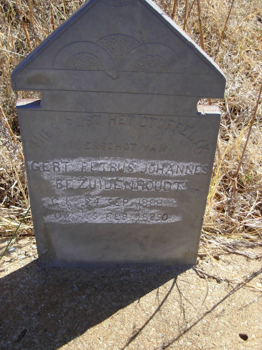 BEZUIDENHOUDT Gert Petrus Johannes 1888-1890