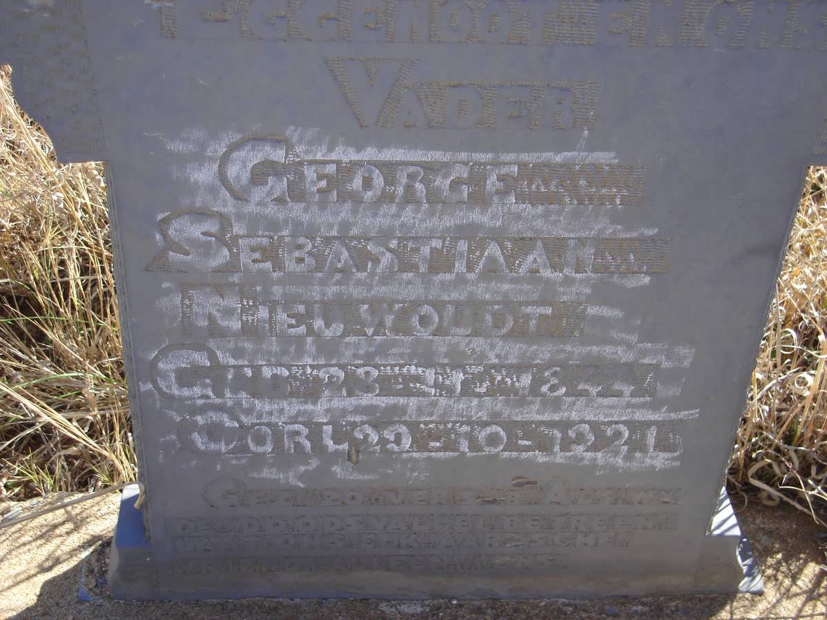 NIEUWOUDT George Sebastiaan 1844-1921