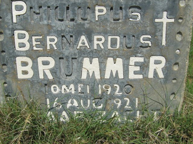 BRUMMER Phillupus Bernardus 1920-1921